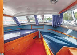 Interior image of boat